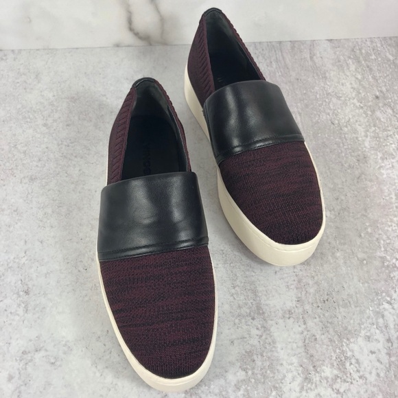 New Vince platform leather knit sneaker 6.5 - Picture 4 of 5